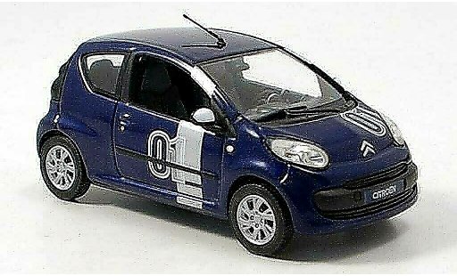 Citroen C1 course 1/43 Norev Chrono No.01 azul 2007 coche miniatura