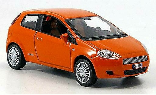 Fiat Grande Punto Berlina 1/43 Norev naranja 3-portes 2005 coche miniatura