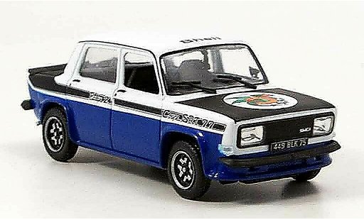 Simca 1000 Rallye 2 SRT 1/43 Norev 2 blanco/negro 1977 coche miniatura