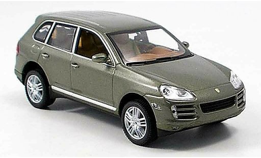 Porsche Cayenne S 1/43 Minichamps verde coche miniatura