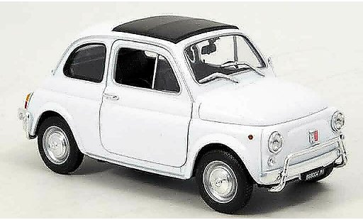 Fiat 500 Nuova 1/18 Welly blanco 1957 coche miniatura