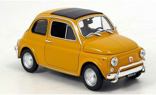 Fiat 500 Nuova 1/18 Welly ocker 1957 coche miniatura