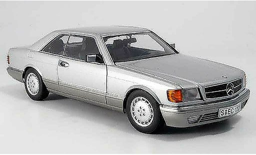 Mercedes 500 Coupe 1/18 Autoart (w 126) gris metallized coche miniatura