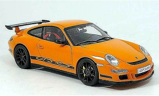 Porsche 911 GT3 RS 1/18 Autoart 2006 naranja-negro coche miniatura