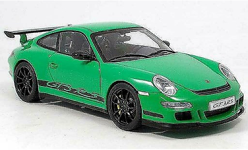 Porsche 911 GT3 RS 1/18 Autoart 2006 verde/negro coche miniatura