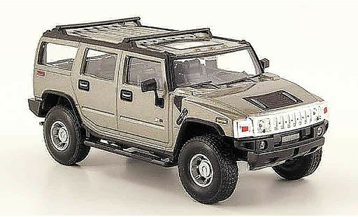 Hummer H2 Base 1/43 Cararama gris coche miniatura