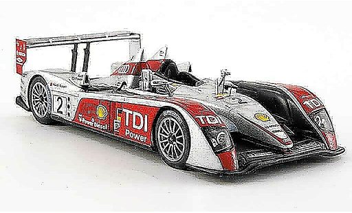 Audi R10 course 1/43 Spark 2007 TDI Sport No.2 24h Le Mans coche miniatura