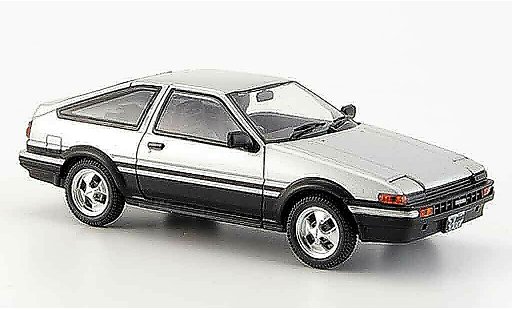 Toyota Trueno AE86 1/43 Ebbro sprinter gris metallisee negro coche miniatura