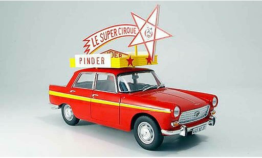 Peugeot 404 Berline 1/18 Norev Berlina Zirkus Pinder 1966 coche miniatura