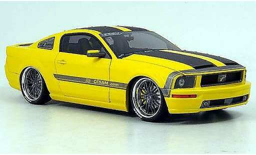 Ford Mustang Cesam 1/18 Norev amarillo Parotech 2007 coche miniatura