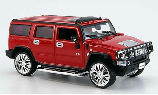 Hummer H2 Tuning 1/43 Norev SUV rojo 2005 coche miniatura