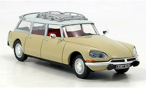 Citroen DS 23 1/43 Norev Familiar beige/blanco 1974 coche miniatura