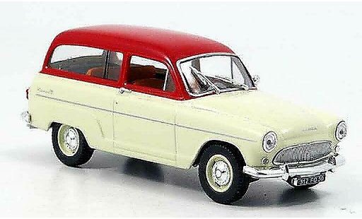 Simca P 60 Ranch 1/43 Norev beige/ rojo 1961 coche miniatura