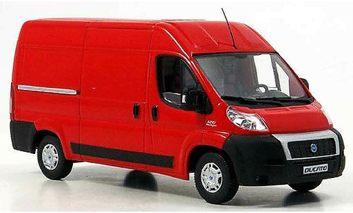 Fiat Ducato Kasten 1/43 Norev rojo Furgoneta 2006 coche miniatura
