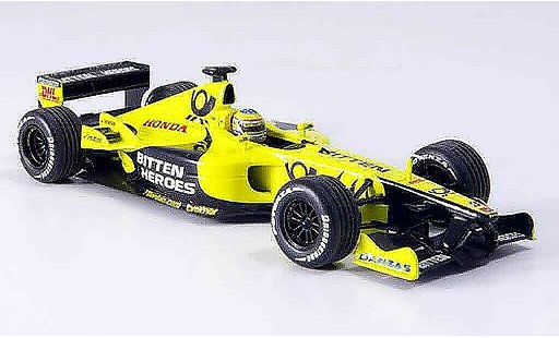 Honda F1 Base 1/43 Minichamps Jordan MP4 5 Takuma Sato Testing Barcelona 2002 coche miniatura