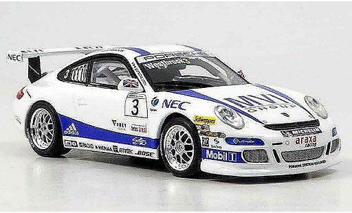 Porsche 911 GT3 CUP 1/43 Minichamps 2007 Araxa Racing coche miniatura