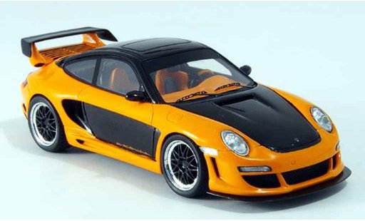 Gemballa GTR 650 1/43 Spark negro naranja 2007 coche miniatura