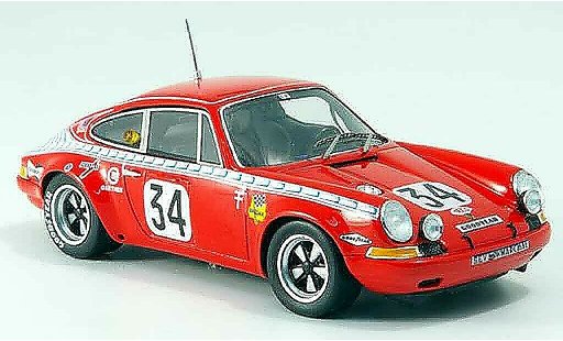 Porsche 911 S 1/43 Spark S No.34 Le Mans 1971 coche miniatura