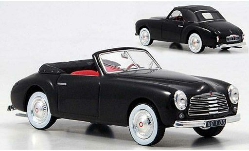 Simca 8 sport Base 1/43 Norev Descapotable negro 1951 coche miniatura