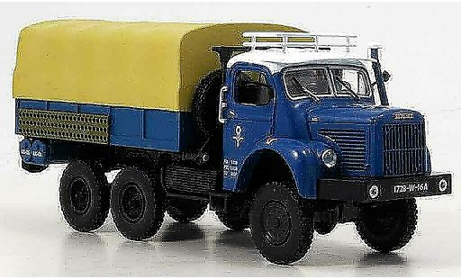 Berliet GBC camion 1/43 Norev 8 6x6 Gazelle azul 1959 coche miniatura
