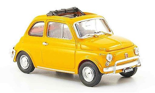 Fiat 500 L 1/43 Brumm naranja 1968 coche miniatura