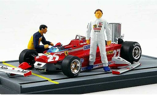 Ferrari 126 CK 1/43 Brumm turbo villeneuve flughafen istrana coche miniatura
