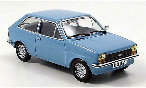 Ford Fiesta 1976 1/43 Hachette MK I grisazul coche miniatura