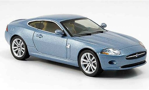 Jaguar XK coupe 1/43 IXO azul 2005 coche miniatura