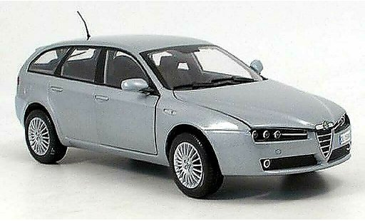 Alfa Romeo 159 sportwagon 1/18 Mondo Motors gris 2007 coche miniatura