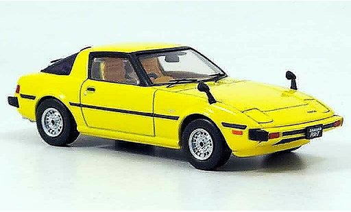 Mazda RX7 1978 1/43 Ebbro Savanna amarillo coche miniatura