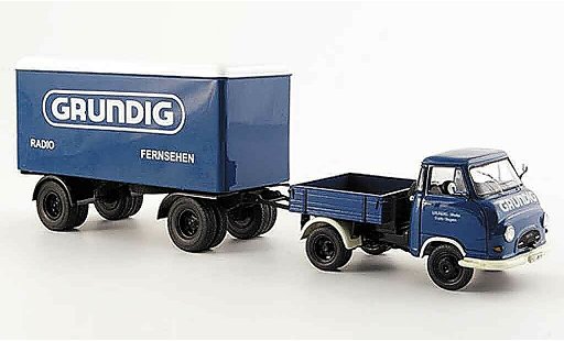 Hanomag Kurier Kastenwagen 1/43 Schuco Enser verdedig avec furgonetahanger coche miniatura