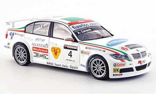 Bmw 320 WTCC 1/43 Minichamps Zanardi Team Italien Spanien 2007 coche miniatura