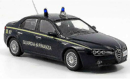 Alfa Romeo 159 polizia 1/43 M4 guardia di finanza 2007 coche miniatura