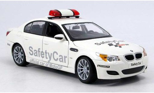 Bmw M5 safety car 1/18 Maisto E60 moto gp blanco coche miniatura