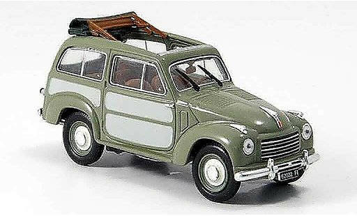 Fiat 500 C 1/43 Norev Belvedere gris 1952 coche miniatura