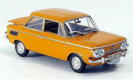 NSU TTS Base 1/43 Norev naranja Targa 1968 coche miniatura