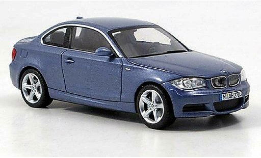 Bmw 125 E82 1/43 Minichamps i Coupe azul coche miniatura