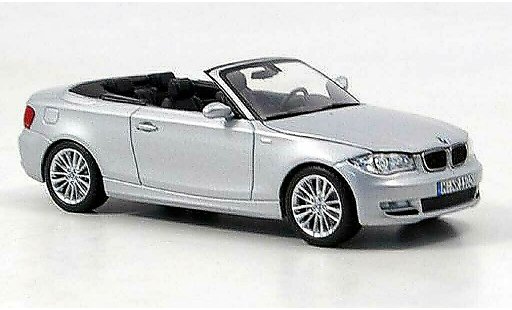Bmw 125 E88 1/43 Minichamps d Descapotable gris coche miniatura