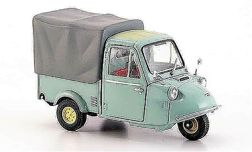 Daihatsu Midget Fourgonnette 1/43 Ebbro MP azul gris avec Plane 1959 coche miniatura