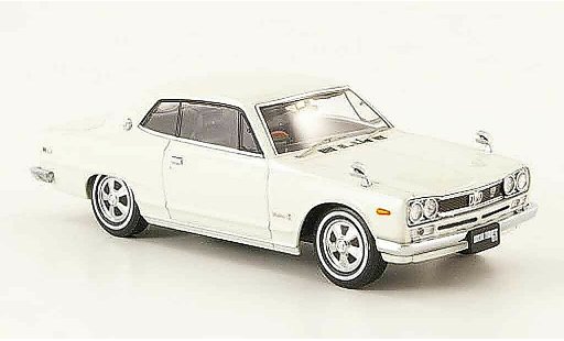 Nissan Skyline 2000 1/43 Ebbro GT (C10) Hardtop blanco 1971 coche miniatura