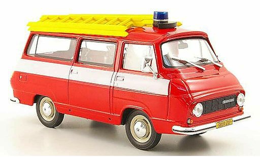 Skoda 1203 Feuerwehr 1/43 Abrex pompier coche miniatura