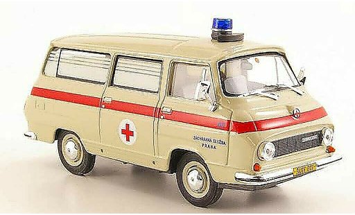Skoda 1203 Ambulanz 1/43 Abrex Rettungswagen coche miniatura