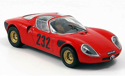 Alfa Romeo 33.3 prototipo 1/43 M4 1969 no.232 p.laureati s.giustino coche miniatura