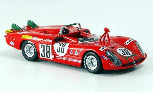 Alfa Romeo 33 tipo 33 prototipo 1/43 M4 no.38 facetti zeccoli 24h le mans 1970 coche miniatura