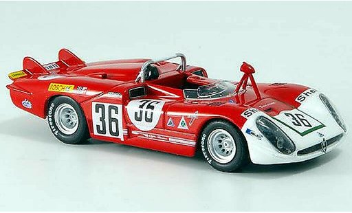 Alfa Romeo 33.3 prototipo 1/43 M4 1970 No.36 Courage/De Adamich 24h Le Mans coche miniatura