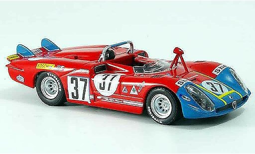 Alfa Romeo 33.3 prototipo 1/43 M4 1970 no.37 hezemans gregory 24h le mans coche miniatura