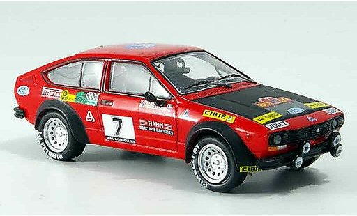 Alfa Romeo Alfetta gtv 2.0 1/43 M4 V no.7 rallye elba 1979 coche miniatura