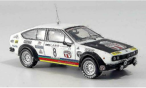 Alfa Romeo Alfetta gtv 2.0 1/43 M4 V Alfetta 2000 turbodelta No.8 Rally Zypern 1980 coche miniatura