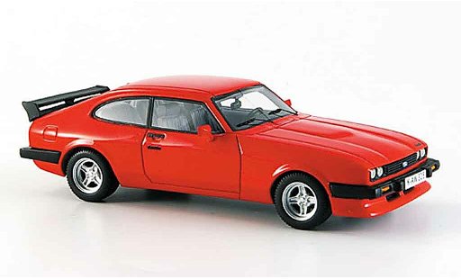 Ford Capri 2.8 Turbo 1/43 Neo MK III rojo coche miniatura