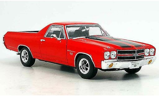 Chevrolet El Camino SS 1/18 Welly ss396 rojo 1970 coche miniatura